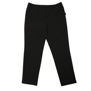 Zac & Rachel Womens 8 Dress‎ Pants Black Ruffle Pocket Straight Leg Office Work
